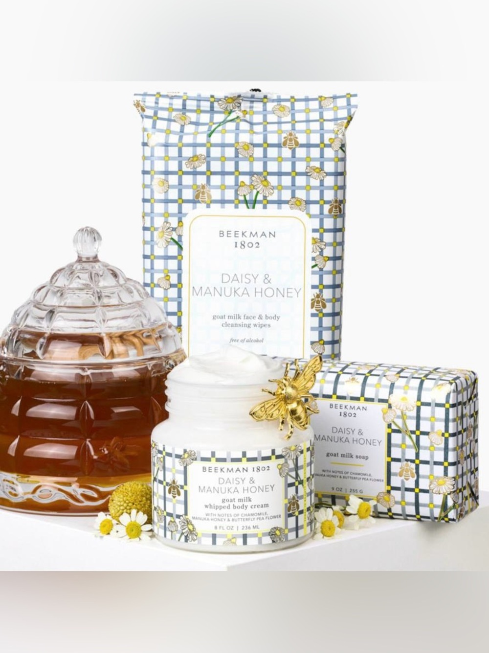 Beekman 1802 - Daisy & Manuka Honey 3-piece Bath & Body Set - NWT never opened